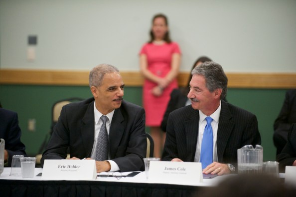 Attorney General Eric Holder with Deputy AG James Cole, who made the call to seize two months of phone records of 20 AP reporters. 